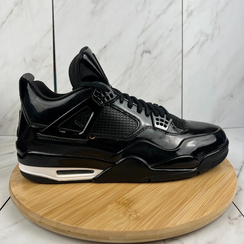 2015 Nike Air Jordan 4 Retro 11Lab4 Mens Size 13 Black Sneakers 719864-010